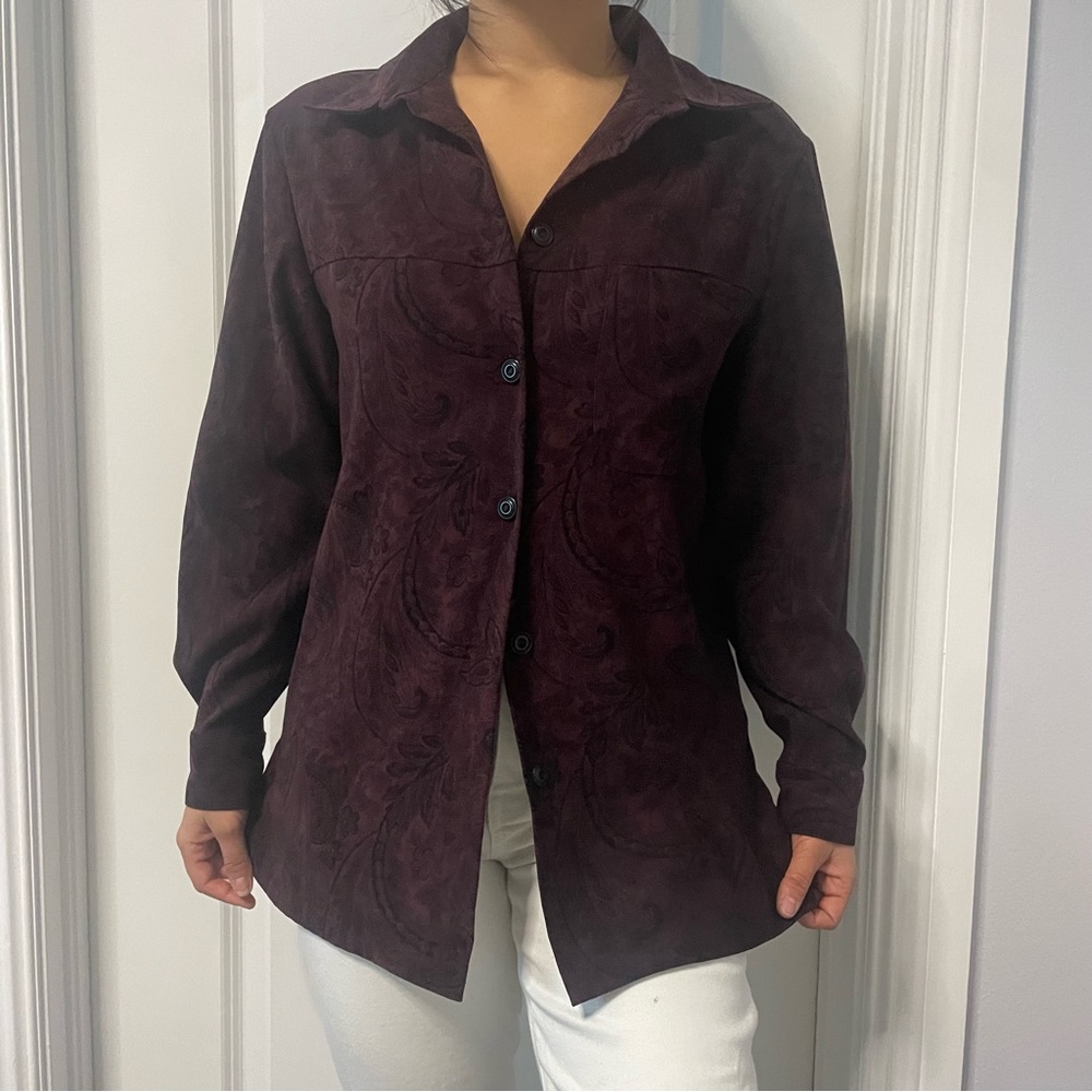 long sleeve button down shirt petite size 8